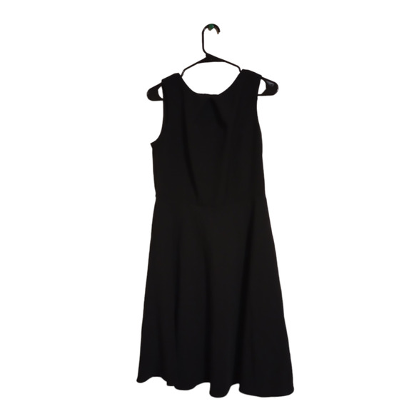 AB Studio Sleeveless Sheath Swing Cocktail Party Dress Size 12 Black 37"L - Picture 2 of 3
